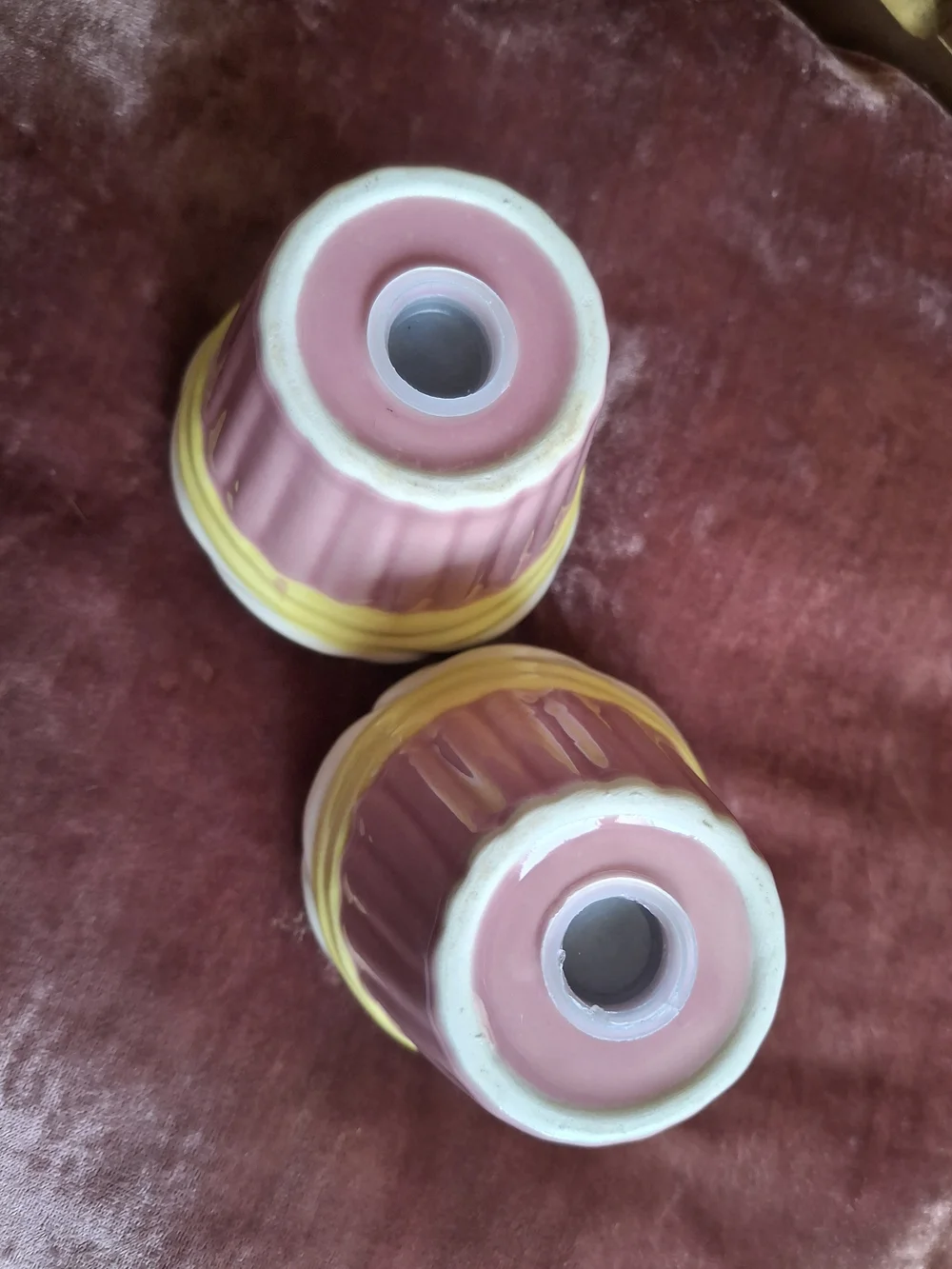 Vintage Pink & White Cupcake Salt & Pepper Shakers Set Of 2 Retro Kitchen Cute